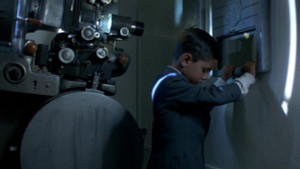 Totò junto al proyector en Cinema Paradiso