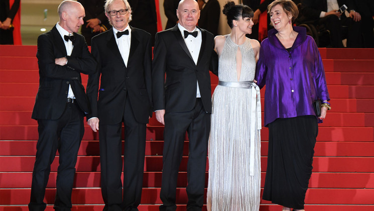 Équipe du film - I, Daniel Blake (Moi, Daniel Blake) © Anne-Christine Poujoulat / AFP