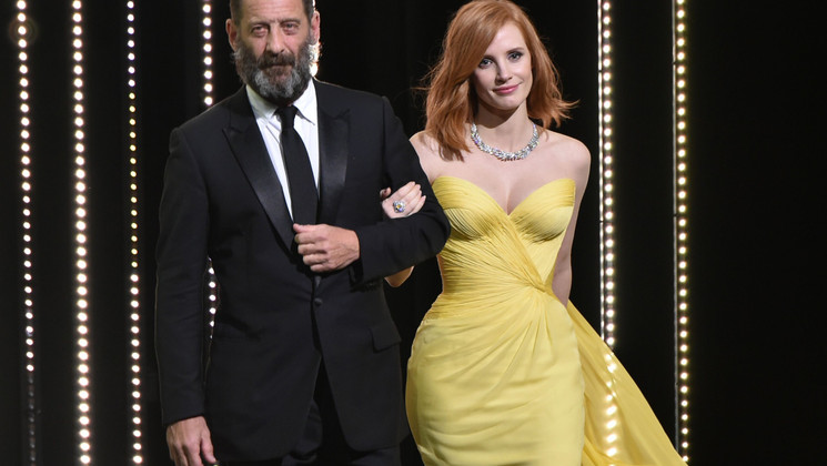 Vincent Lindon et Jessica Chastain, Maîtres d'Ouverture © Alberto Pizzoli  / AFP