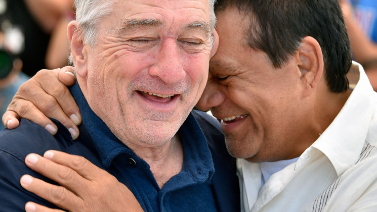 Robert de Niro and Roberto Duran - Hands of Stone © Loïc Venance / AFP