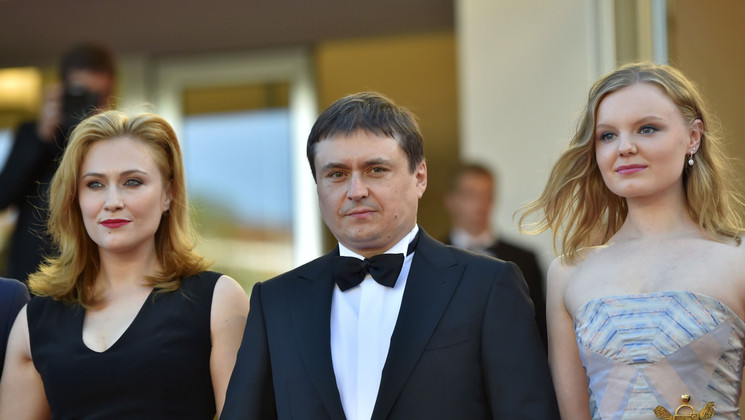Malina Manovici, Cristian Mungiu and Maria Dragus - Bacalaureat (Graduated) © Loïc Venance / AFP