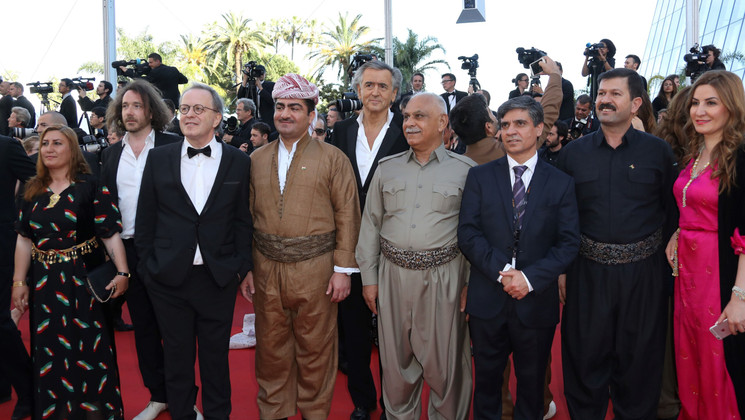 Équipe du film - Peshmega © Valéry Hache / AFP