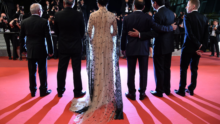 Team of the film - Forushande (The Salesman) © Anne-Christine Poujoulat / AFP