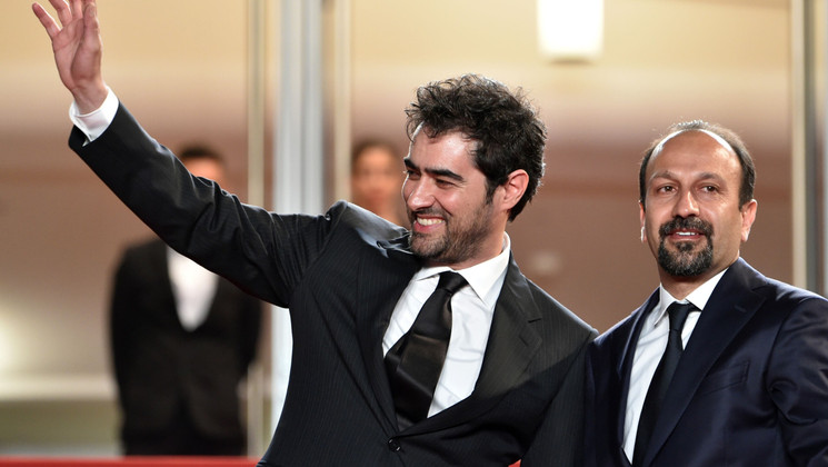 Shahab Hosseini et Asghar Farhadi - Forushande (Le client) © Alberto Pizzoli / AFP