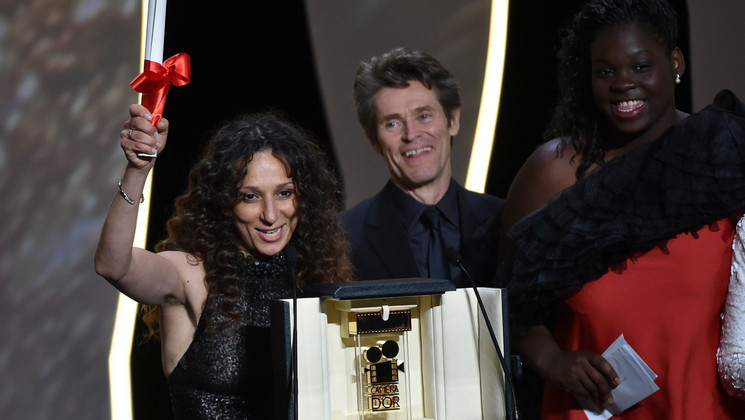 Houda Benyamina, Caméra d'or - Divines - Willem Dafoe © Alberto Pizzoli / AFP
