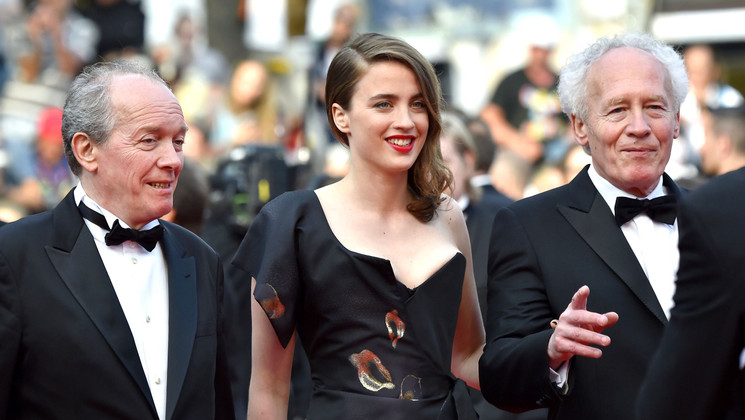 Luc Dardenne, Adèle Haenel et Jean-Pierre Dardenne - La Fille Inconnue © Loic Venance / AFP
