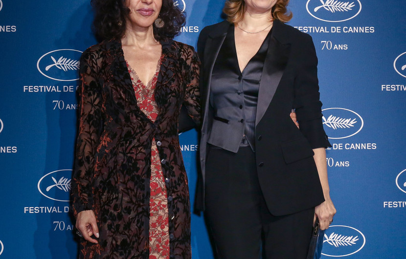 Dinner of the 70th anniversary - Yasmina Reza and Emmanuelle Devos © O. Vigerie / FDC