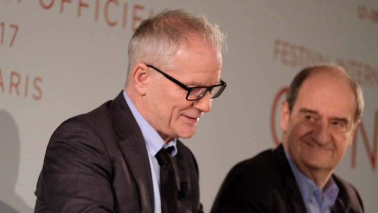 Thierry Frémaux and Pierre Lescure - 2017 Press Conference © Olivier Vigerie / FDC