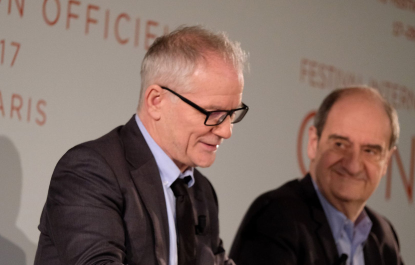 Thierry Frémaux et Pierre Lescure - Conférence de Presse 2017 © Olivier Vigerie / FDC