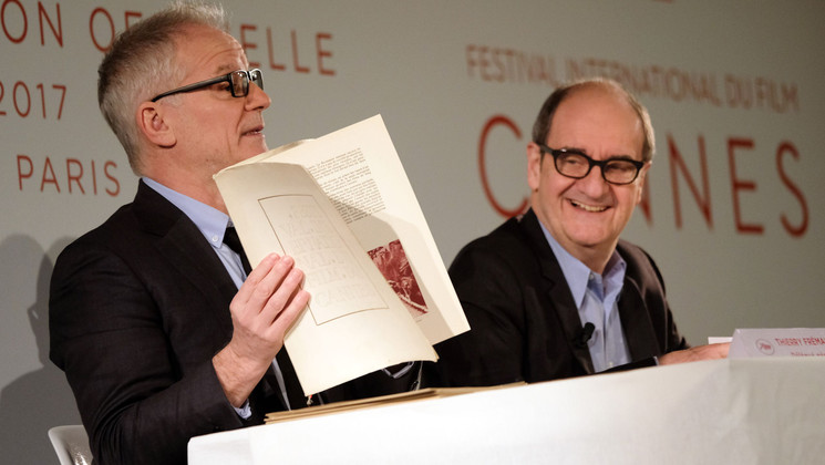 Thierry Frémaux and Pierre Lescure - 2017 Press Conference © Olivier Vigerie / FDC