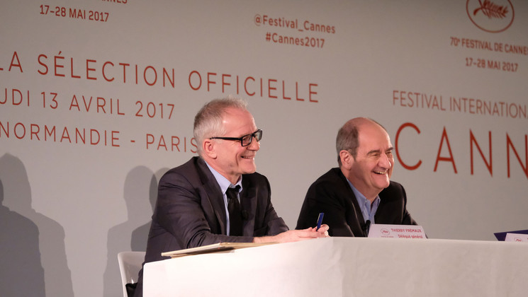 Thierry Frémaux and Pierre Lescure - 2017 Press Conference © Olivier Vigerie / FDC