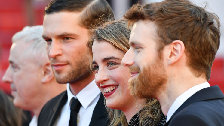 Robin Campillo, Arnaud Valois, Adèle Haenel and Antoine Reinhardt - 120 battements par minute (BPM ( Beats Per Minute)) © Alberto Pizzoli / AFP