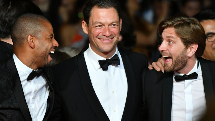 Christopher Læssø, Dominic West and Ruben Östlund - The Square © Loic Venance/ AFP