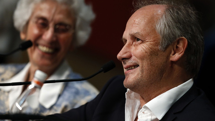 Hippolyte Girardot and Daniele Heymann - Les Fantômes d'Ismaël (Ismaël's Ghosts) © Laurent Emmanuel  / AFP