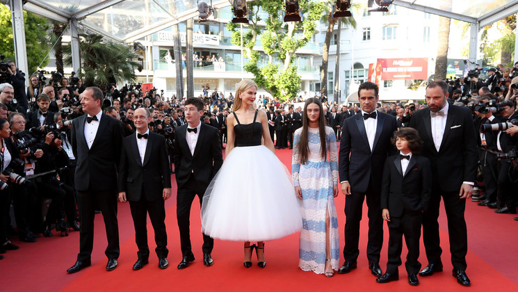 Équipe du film - The Killing of a Sacred Deer (Mise à mort du cerf sacré) © Valery Hache / AFP