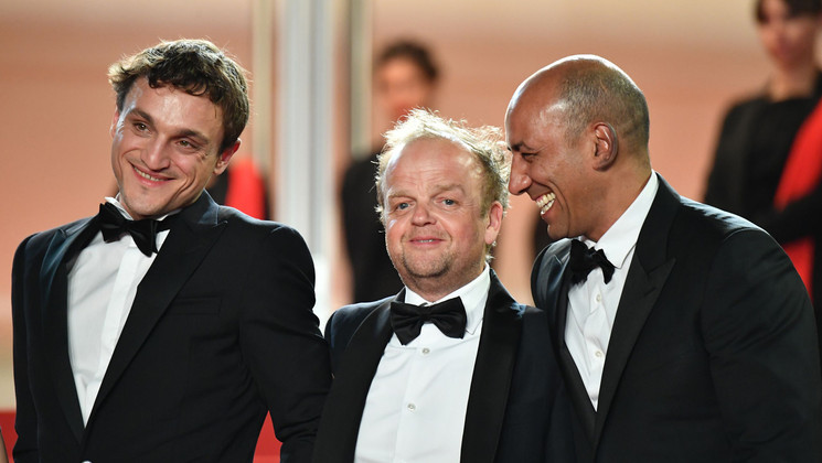 Franz Rogowski, Toby Jones and Hassam Ghancy - Happy End © Alberto Pizzoli / AFP