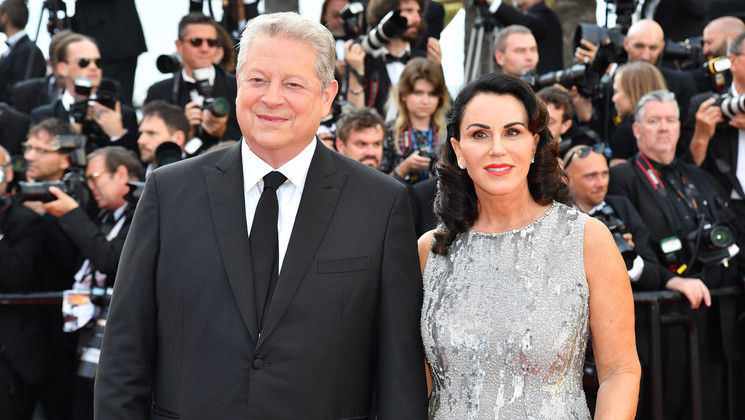 Al Gore and Elizabeth Keadle - 70th Anniversary Evening © Alberto Pizzoli / AFP