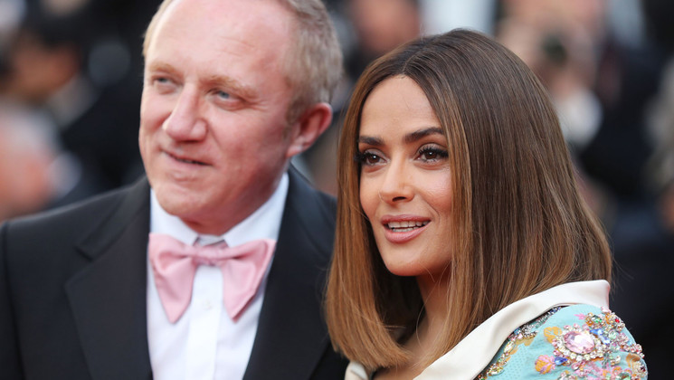 Salma Hayek et  François-Henri Pinault - 70th Anniversary Evening © Valery Hache / AFP