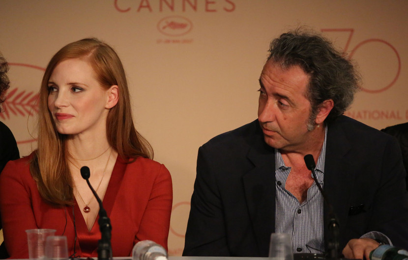 Jessica Chastain et Paolo Sorrentino, membres du Jury des Longs métrages © Christophe Bouillon / FDC