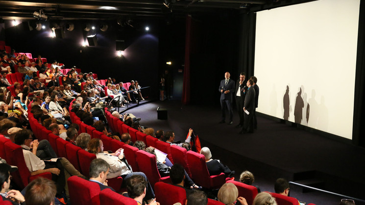Nick Wave, Christian Popp, Nick Wave et Gérald Duchaussoy - Becoming Cary Grant © Christophe Bouillon / FDC