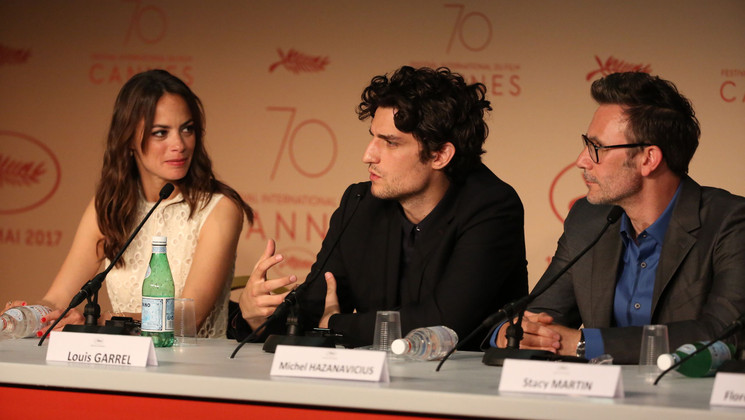 Bérénice Béjo, Louis Garrel and Michel Hazanavicius - Le Redoutable (Redoutable) © Christophe Bouillon / FDC