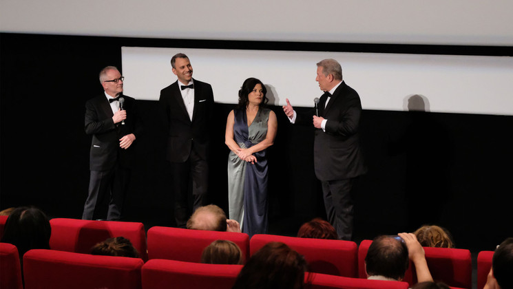 Thierry Frémaux, Bonni Cohen, Jon Shenk et Al Gore - An Inconvenient Sequel : Truth to Power (Une suite qui dérange : le temps de l'action) © Eliott Piermont / FDC