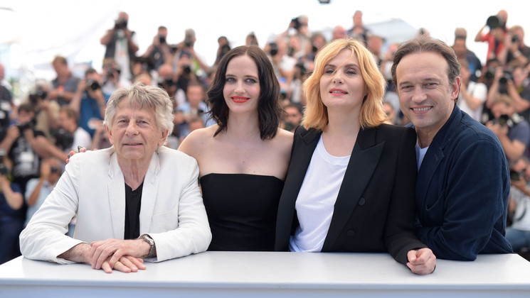 Roman Polanski, Eva Green, Emmanuelle Seigner and Vincent Perez  - D'après une histoire vraie (Based on a True Story) © Pascal Le Segretain / Getty Images