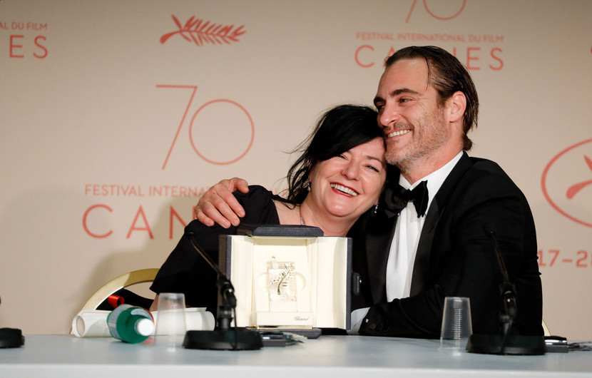 Lynne Ramsay, Prix du scénario et Joaquin Phoenix, Prix d'interprétation masculine - You Were Never Really Here © Andreas Rentz / Getty Images
