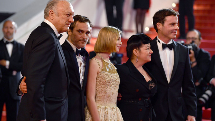 John Doman, Joaquin Phoenix, Ekaterina Samsonov, director Lynne Ramsay et Alex Manette - You Were Never Really Here © Pascal Le Segretain / Getty Images