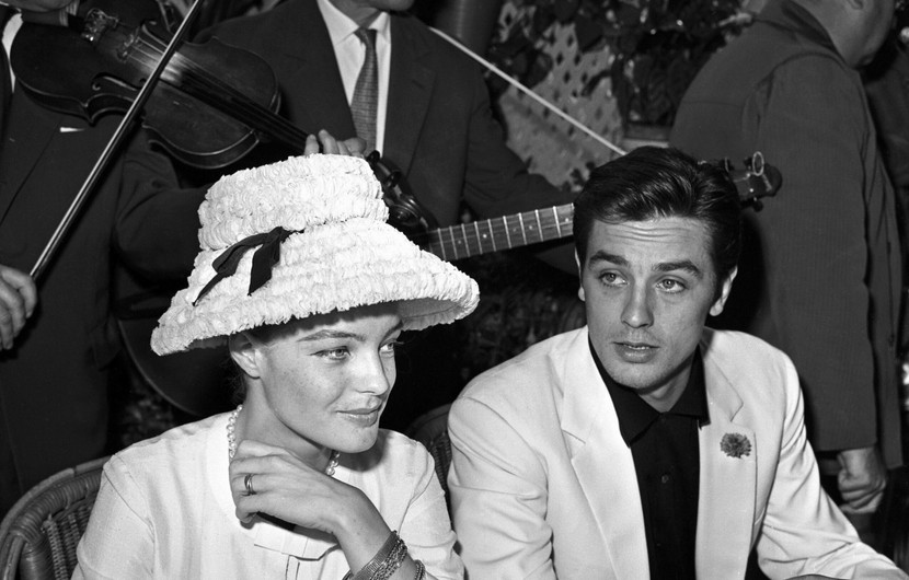 1962 - Alain Delon and Romy Schneider © D. Fallot / Ina