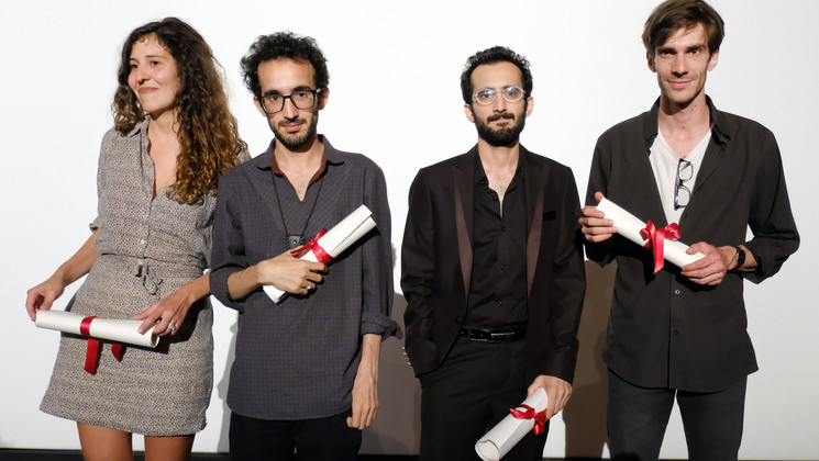 Valentina Maurel, Bahram & Bahman ARK and Tommaso Usberti, The Winners of the Cinéfondation 2017 © Mathilde Petit / FDC