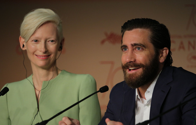 Tilda Swinton et Jake Gyllenhaal - Okja © Mathilde Petit / FDC
