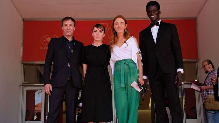 Grégoire Monsaingeon,  Léonor Serraille, Lætitia Dosch et Souleymane Seye Ndiaye - Jeune Femme (Montparnasse Bienvenüe) © Mathilde Petit / FDC