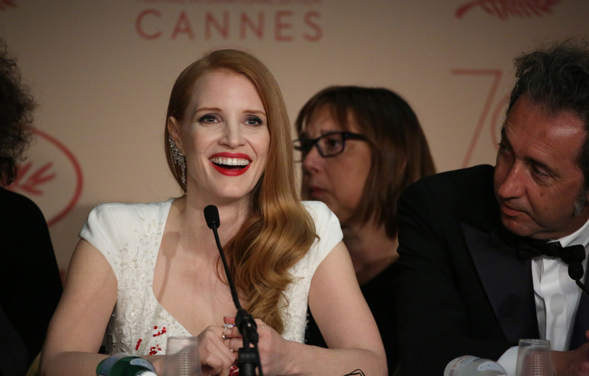 Jessica Chastain et Paolo Sorrentino - Membres du Jury  des Longs Métrages © Mathilde Petit / FDC