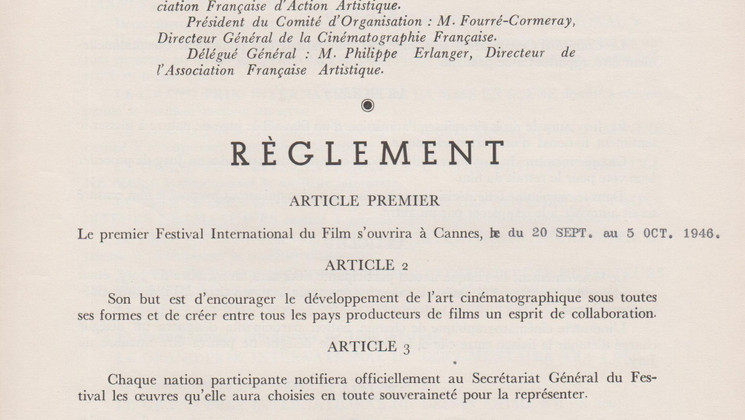 Règlement officiel, 1946 © FDC