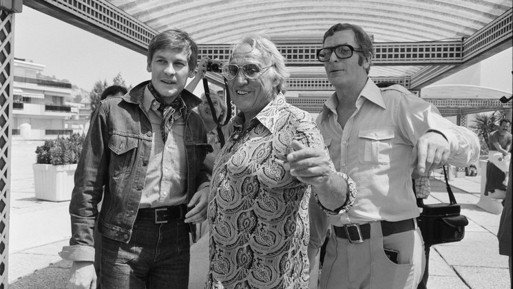 Helmut Berger, Joseph Losey, Michael Caine - The Romantic Englishwoman © AFP