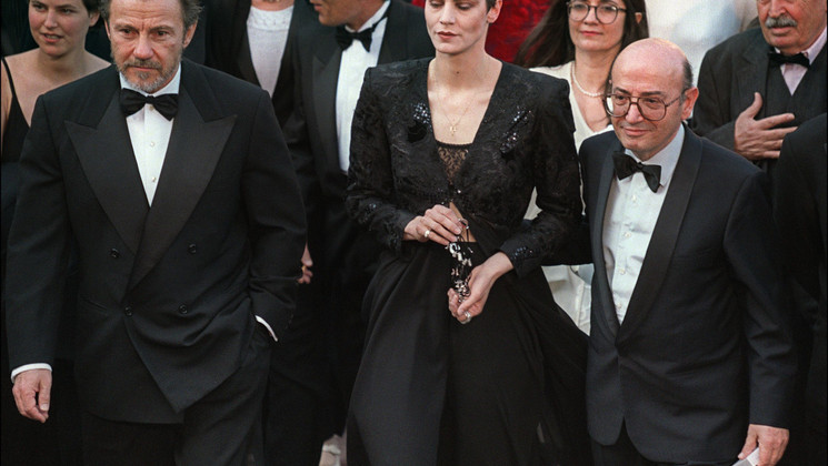 Harvey Keitel, Maia Morgenstern, Théo Angelopoulos - To Vlemma Tou Odyssea © Patrick Hertzog / AFP