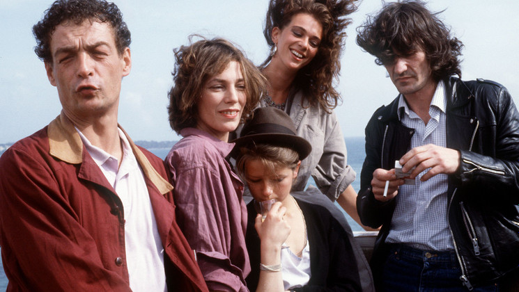 Philippe Léotard, Jane Birkin, Laure Marsac, Maruschka Detmers, Andrew Birkin - La Pirate © STF / AFP