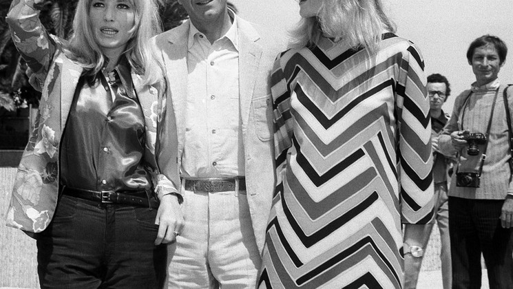 Monica Vitti, Michelangelo Antonioni, Vanessa Redgrave - Blow up © AFP