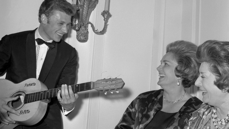 Johnny Hallyday, la Bégum © STAFF / AFP