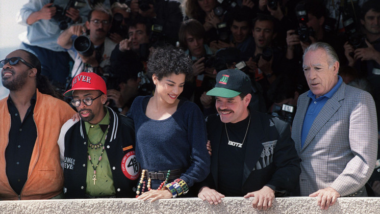 Stevie Wonder, Spike Lee, Veronica Webb, Anthony Quinn - Jungle Fever © Mario Goldman / AFP