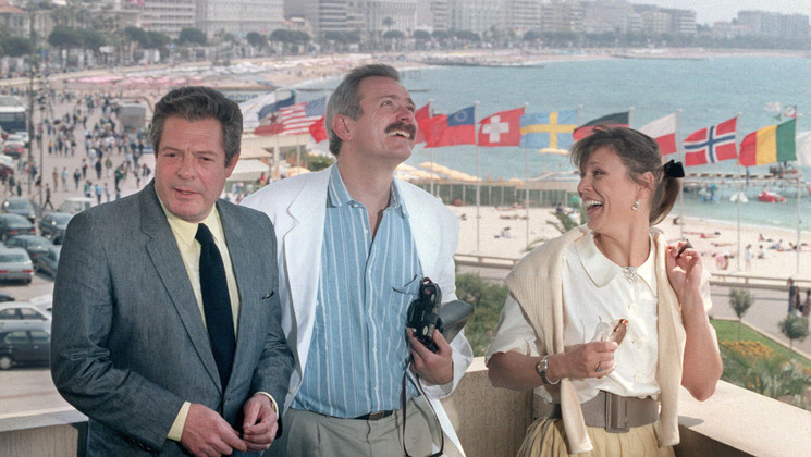 Marcello Mastroianni, Nikita Mikhalkov, Marthe Keller - Oci Ciornie © Dominique Faget / AFP