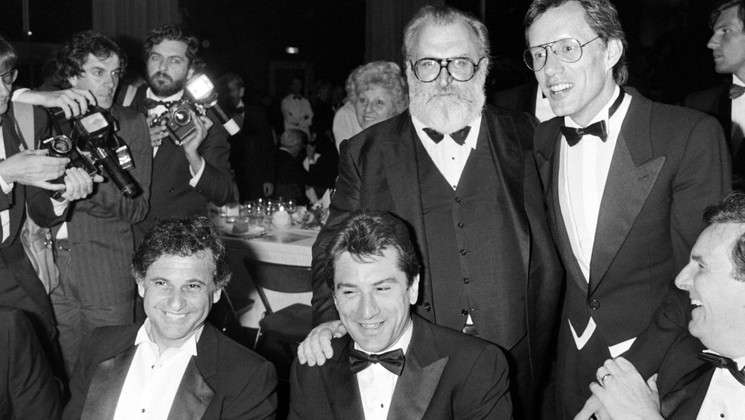 Joe Pesci, Robert de Niro, Sergio Leone, James Wood, Danny Aiello - Once Upon a Time in America (Il était une fois en Amérique) © Ralph Gatti / AFP