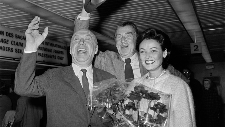 Otto Preminger, Walter Pidgeon, Gene Tierney  - Advise and Consent © STAFF / AFP