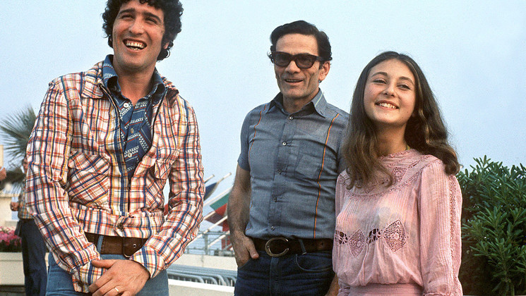 Ninetto Davoli, Pier Paolo Pasolini, Tessa Bouche - Il fiore delle mille e una note © STF / AFP