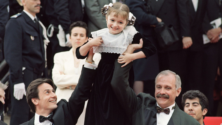 Oleg Menchikov, Nadia Mikhalkov, Nikita Mikhalkov - Outomlionnye Solntsem (Soleil Trompeur) © Georges Bendrihem / AFP