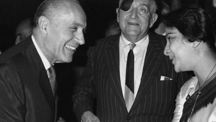 Charles Boyer, Member of the Feature films Jury, Fritz Lang, President of the Feature films Jury © AFP