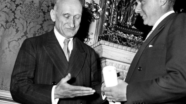 Robert Schuman, Foreign Minister, Carol Reed, Grand Prix - The Third Man © AFP