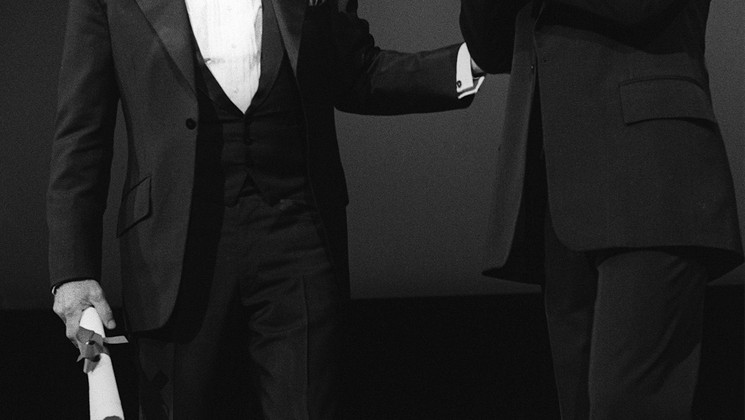 Jack Lemmon, Prix d'interprétation Masculine - Missing - Harrison Ford © Ralph Gatti / AFP