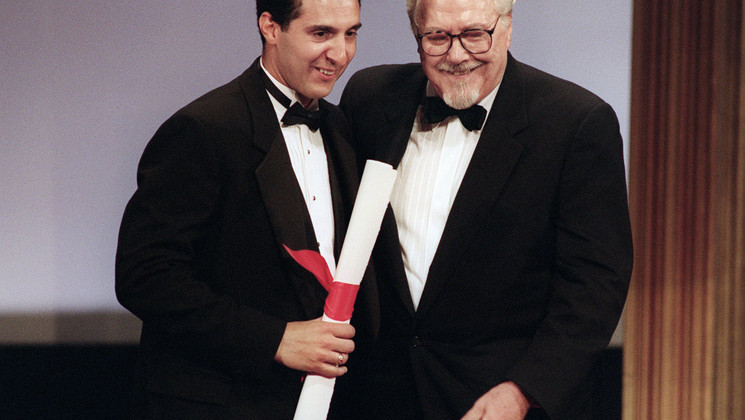 John Turturro, Caméra d'or - Mac - et Robert Altman, Award for Best Director - The Player © Gérard Julien / AFP